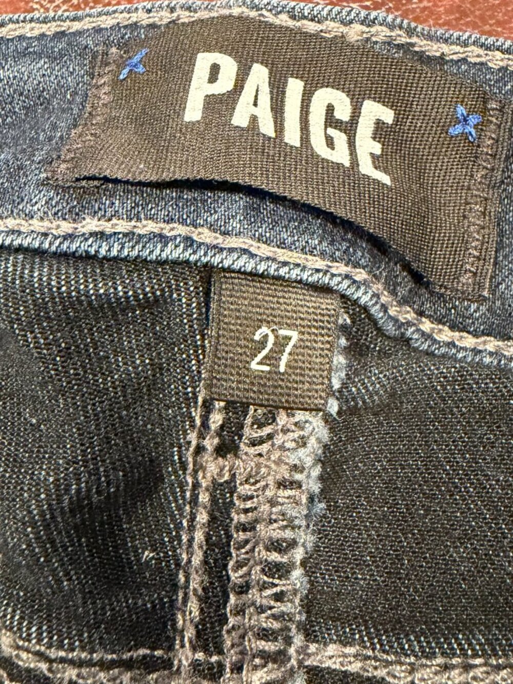 Lot of TWO pairs of Paige jeans, 27 inch waist - Picture 4 of 10
